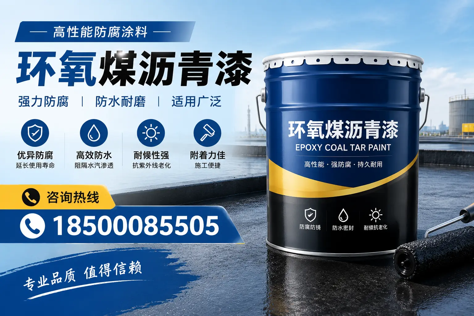 环氧煤沥青漆的主要成分与功能，奉贤用户深度了解